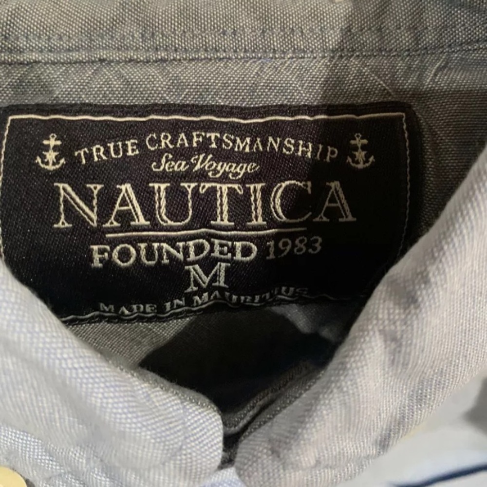 Light blue Nautica Sea voyage button down